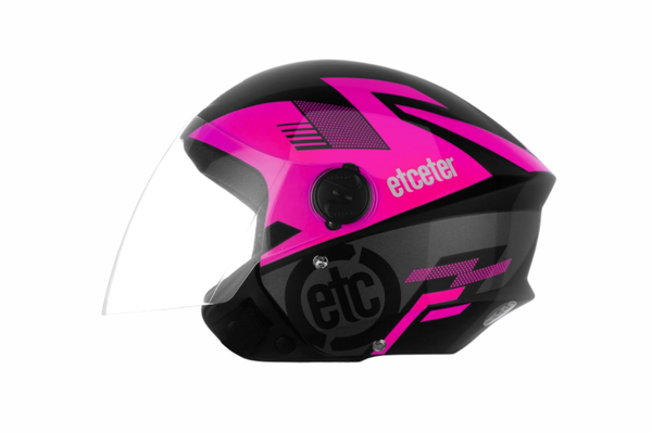 Capacete Aberto Etceter Open Rosa